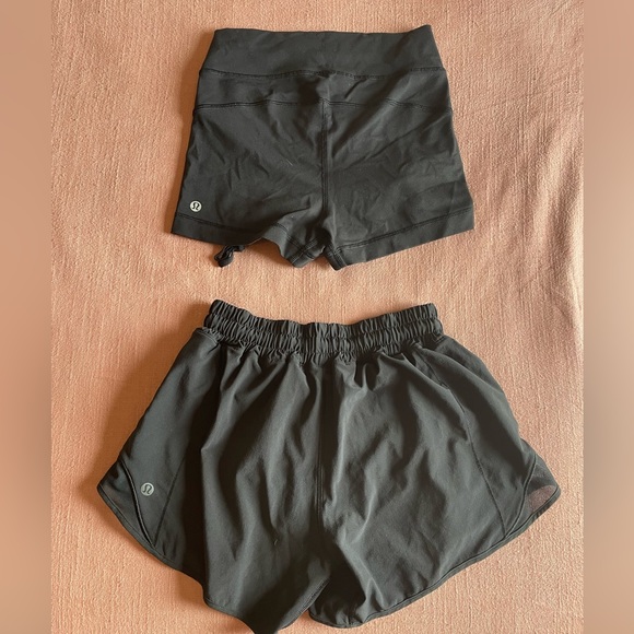 lululemon athletica Pants - Lululemon black shorts bundle Size 4